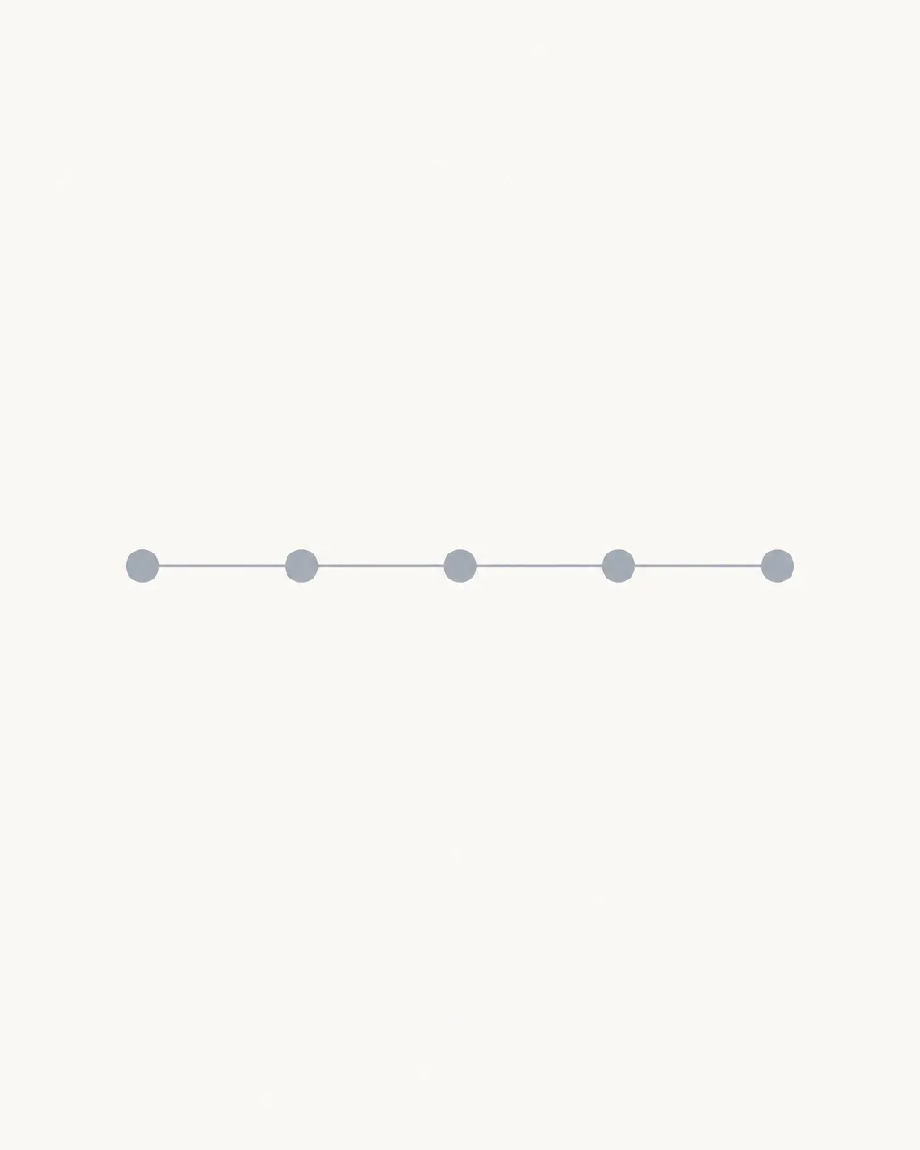 Minimal abstract GST registration timeline with five precise approval nodes